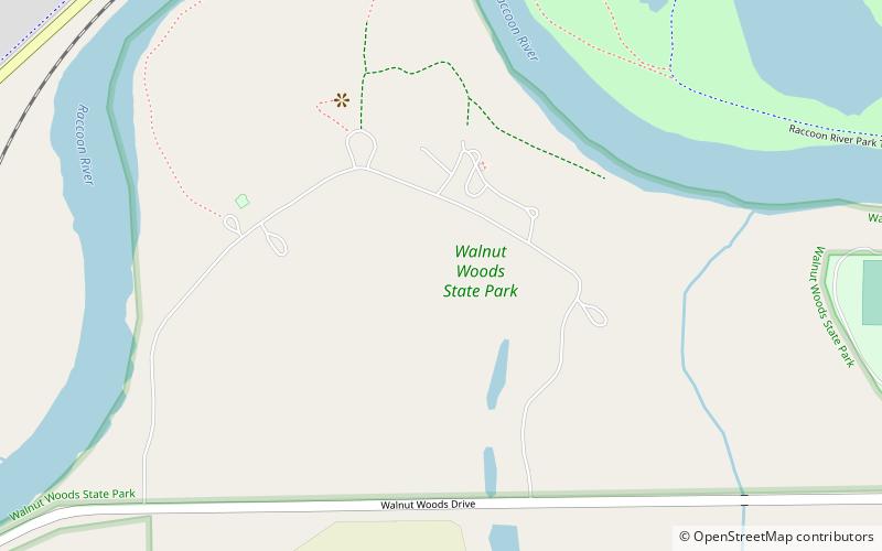 Walnut Woods State Park location map