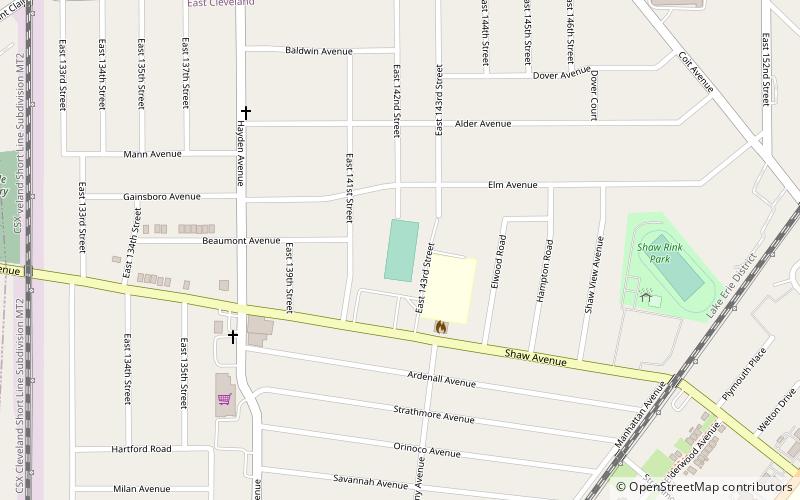 Shaw Stadium location map