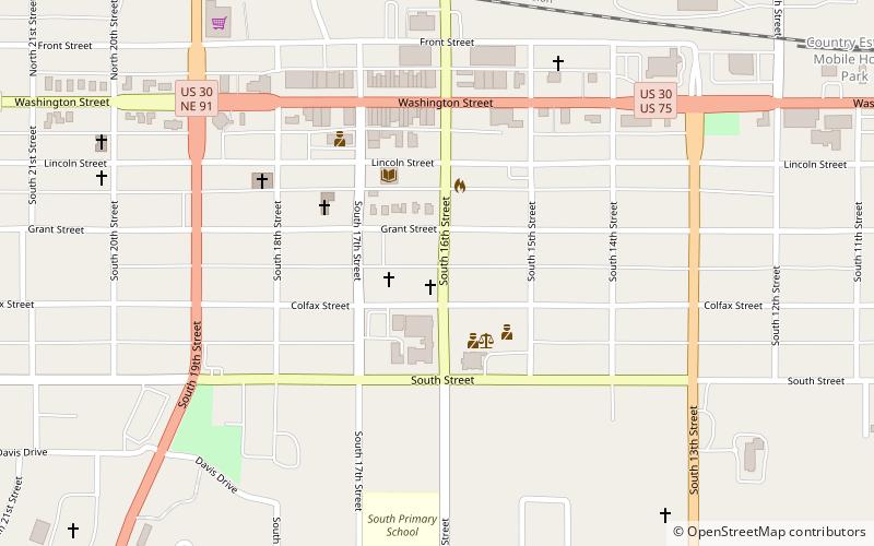 Blair Congregational Church location map