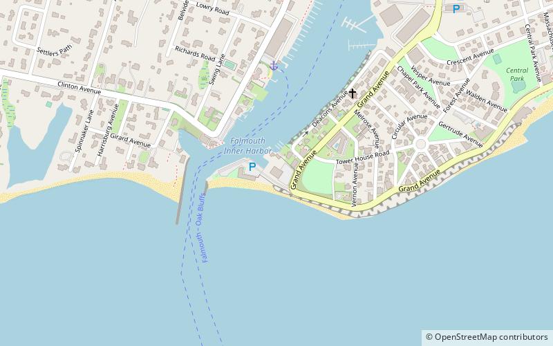 Falmouth Yacht Club location map