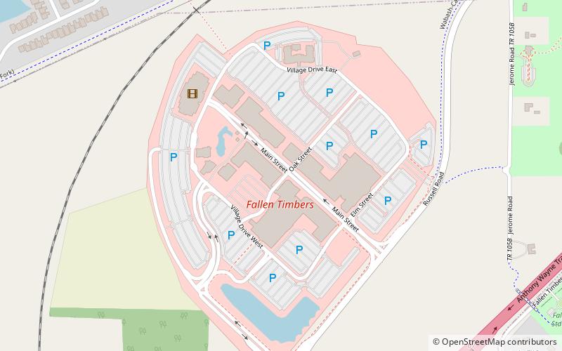 The Shops at Fallen Timbers location map
