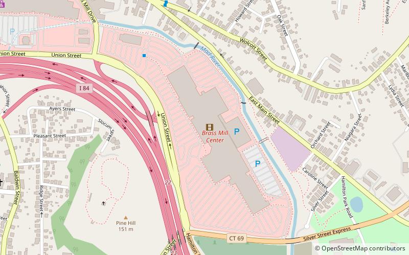 Brass Mill Center location map