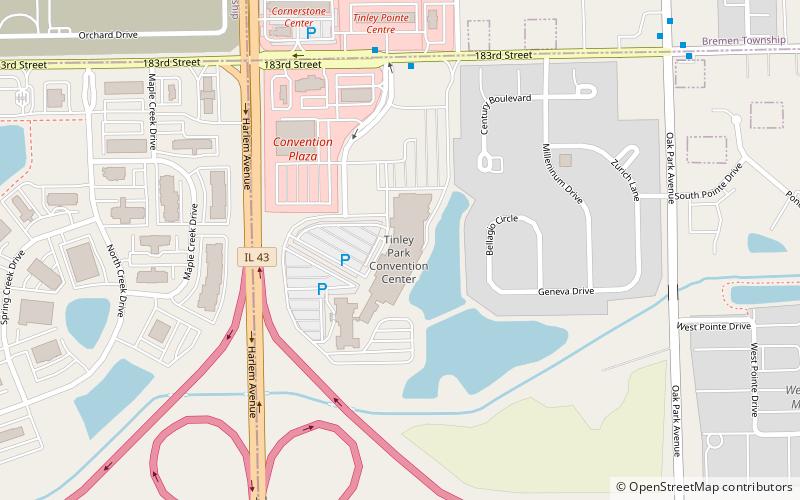 Tinley Park Convention Center location map