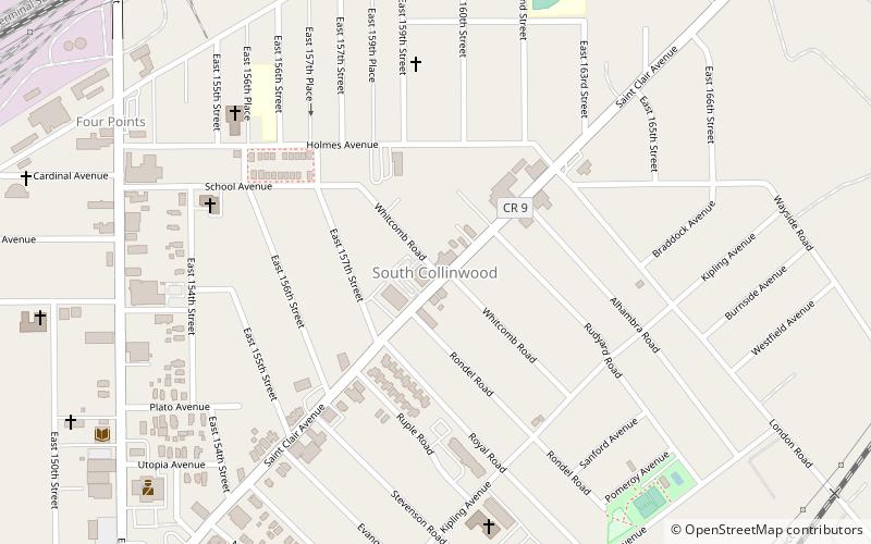 collinwood cleveland location map
