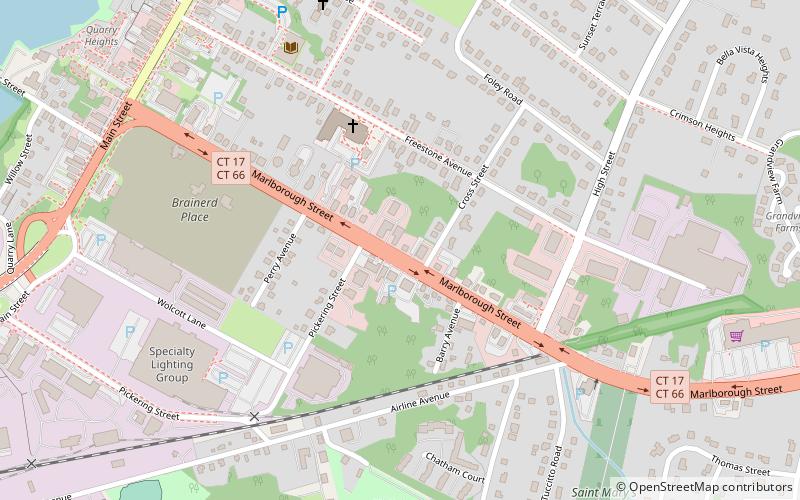 Marlborough Street Historic District location map