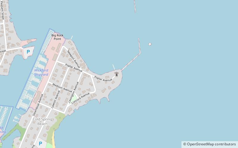 Poplar Point Light location map