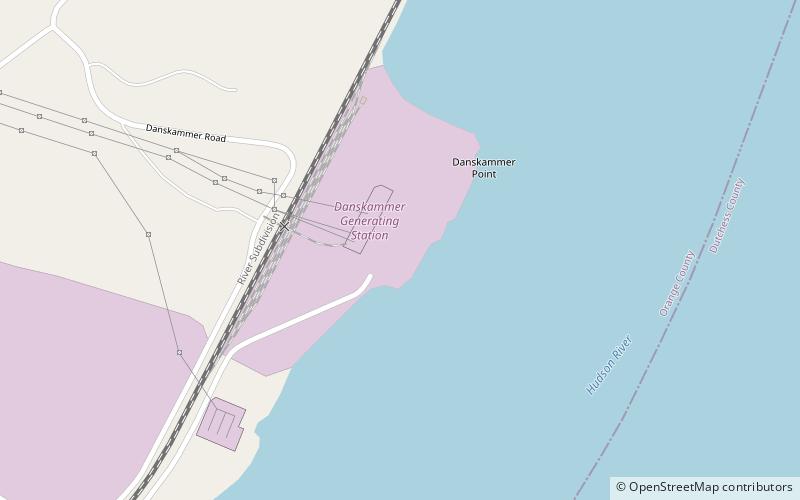 Danskammer Point Light location map