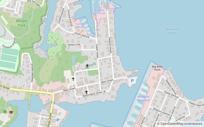 Old Narragansett Church location map