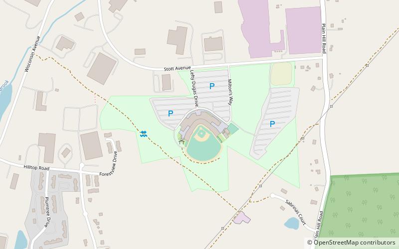Senator Thomas J. Dodd Memorial Stadium location map