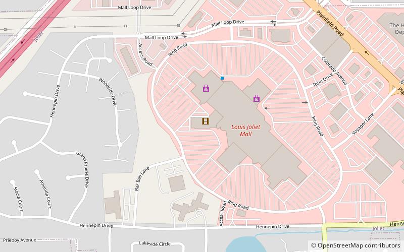 Louis Joliet Mall location map