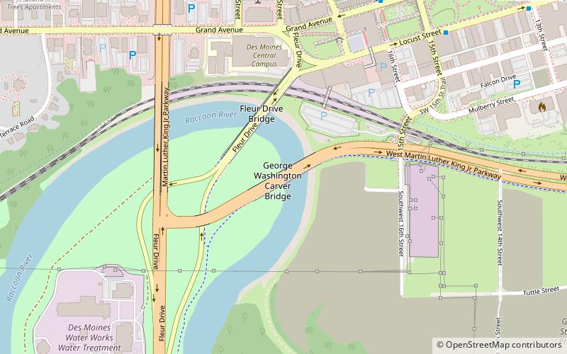 George Washington Carver Bridge location map
