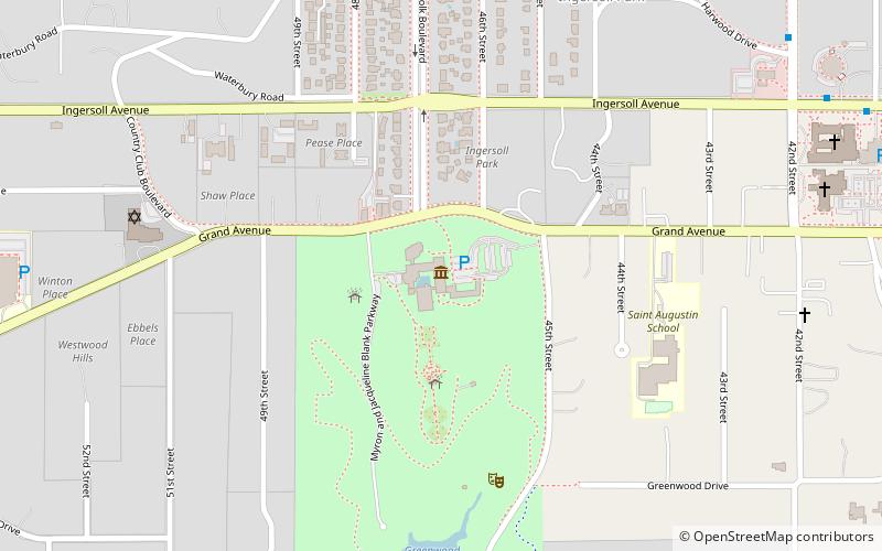 Des Moines Art Center location map