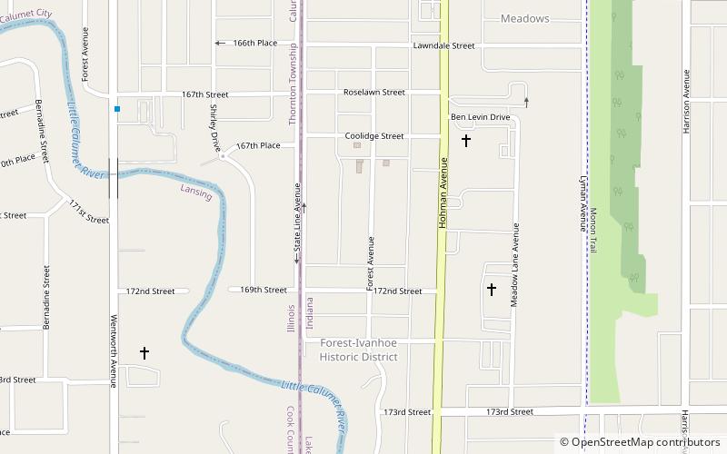 George John Wolf House location map