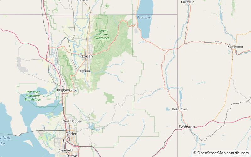 monte cristo range bosque nacional wasatch cache location map