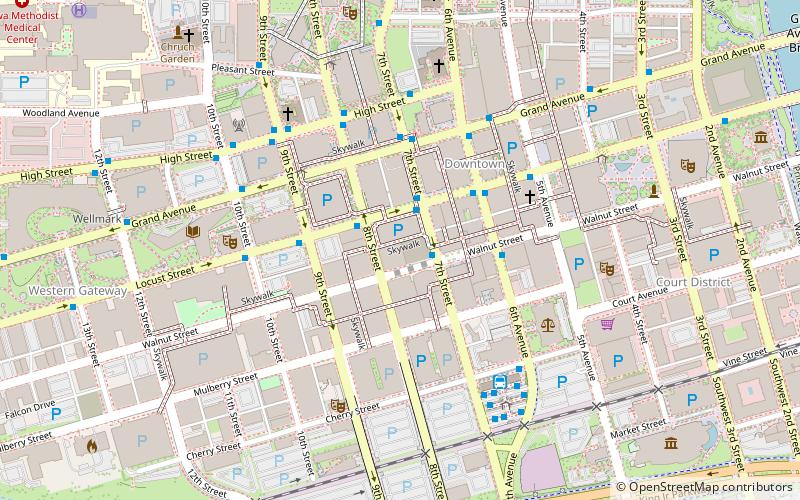 Younker Brothers Department Store location map