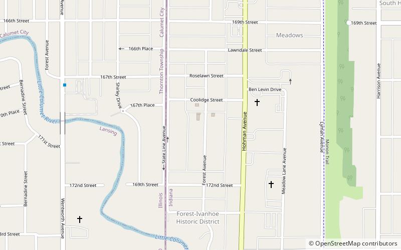 South Hammond location map