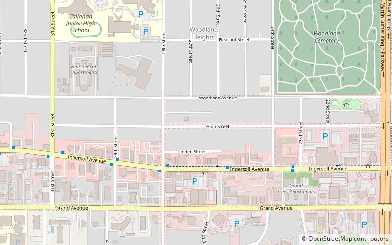 Ingersoll Place Plat Historic District location map