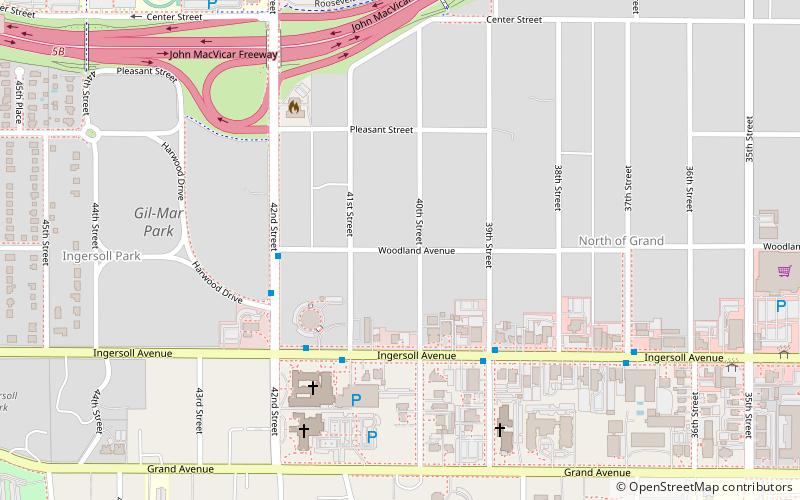 Greenwood Park Plats Historic District location map