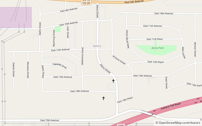 Aetna location map