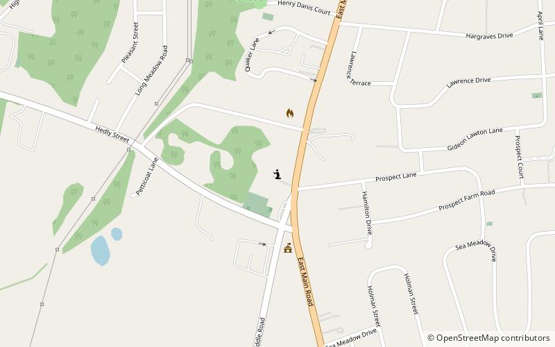 Portsmouth Friends Meetinghouse Parsonage and Cemetery location map