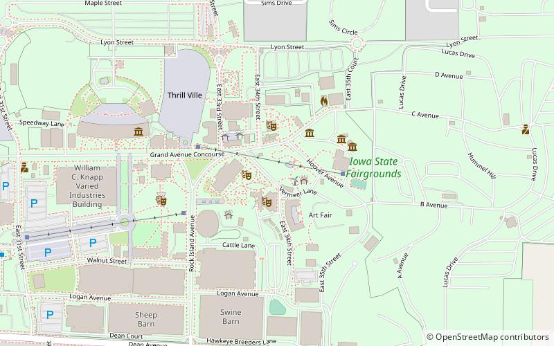 Iowa State Fairgrounds location map