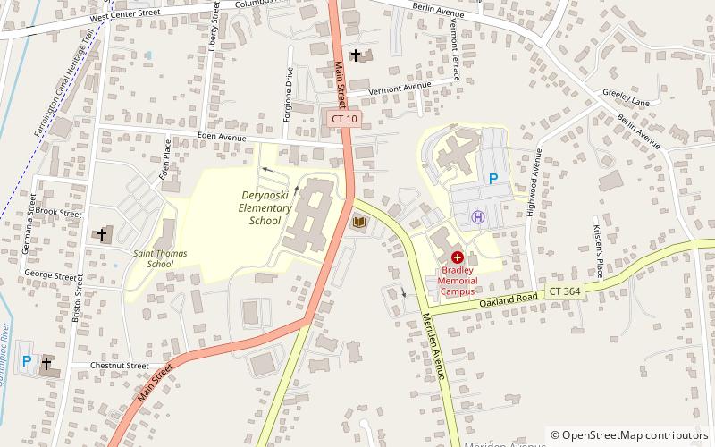 Southington Public Library location map
