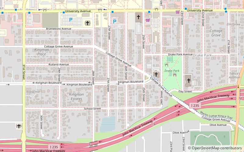 Mrs. Marian D. Vail-Prof. Charles Noyes Kinney House location map