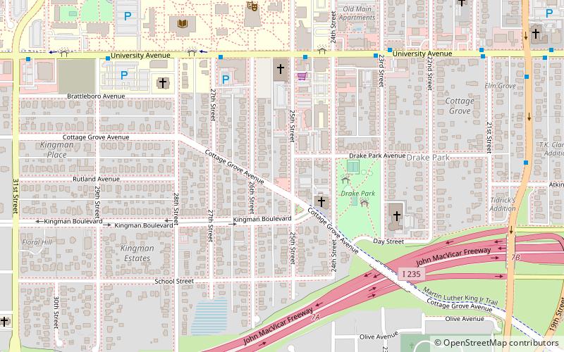 Professor Charles O. Denny House location map