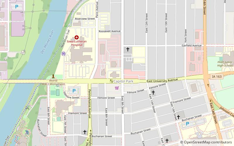 Veneman's Bungalow Court Historic District location map