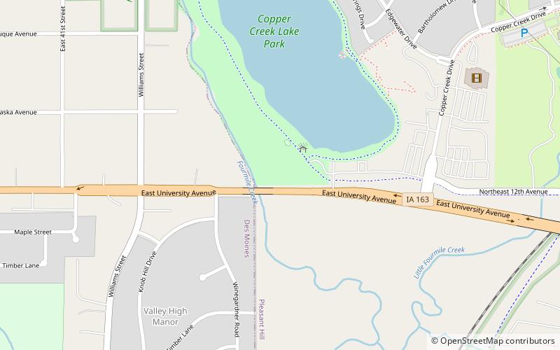 copper creek lake park pleasant hill location map