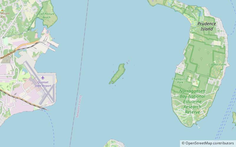 narragansett bay national estuarine research reserve hope island location map