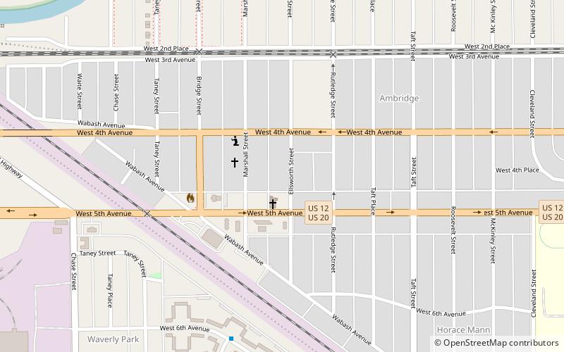 Combs Addition Historic District location map