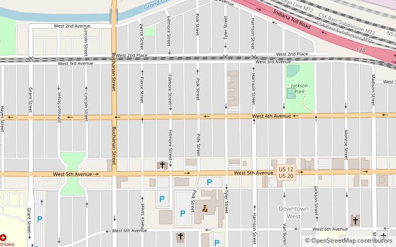 Polk Street Terraces Historic District location map