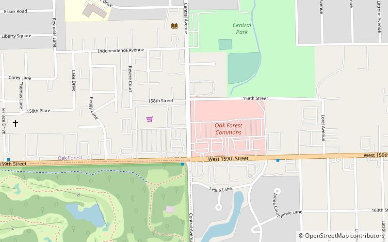 Oak Forest location map