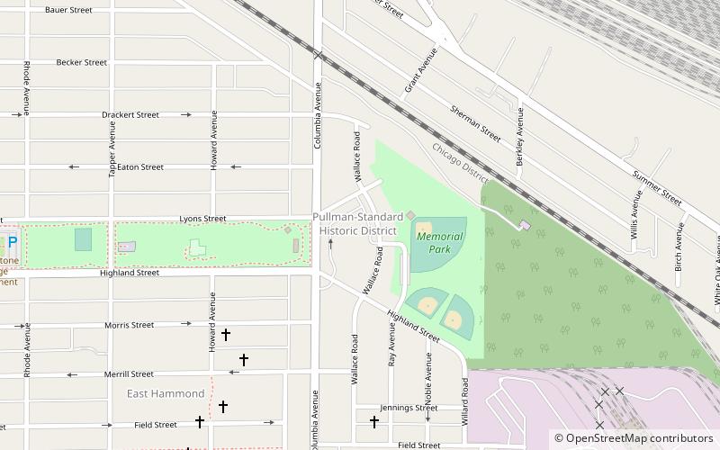 Pullman–Standard Historic District location map