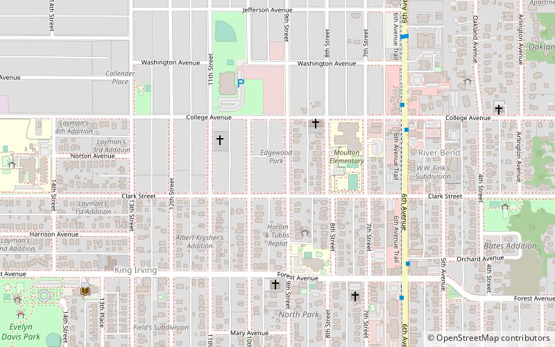 West Ninth Streetcar Line Historic District location map