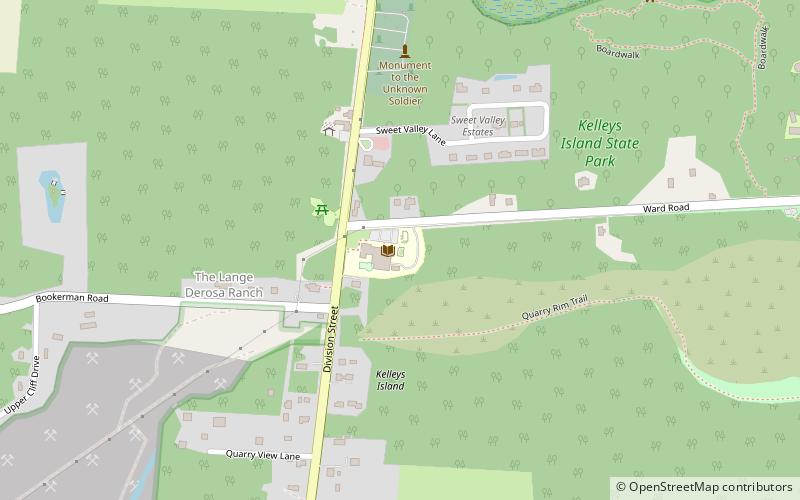 Kelleys Island School location map