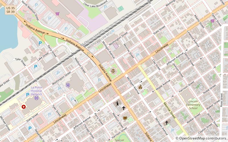 LaPorte County Courthouse location map