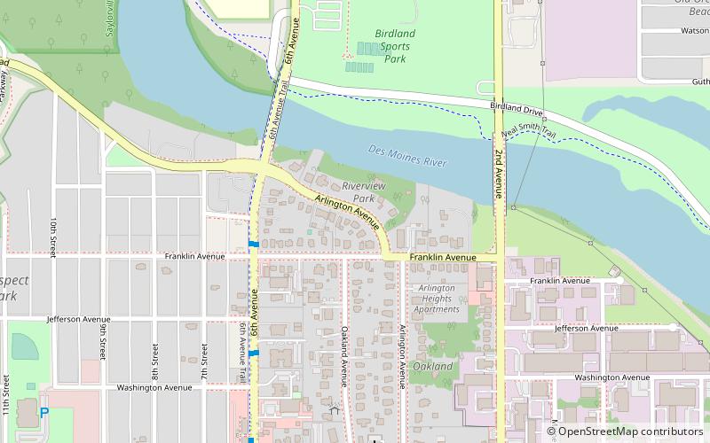 Riverview Park Plat Historic District location map