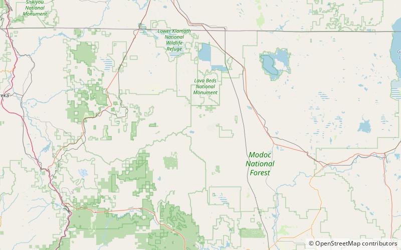 Medicine Lake Volcano location map