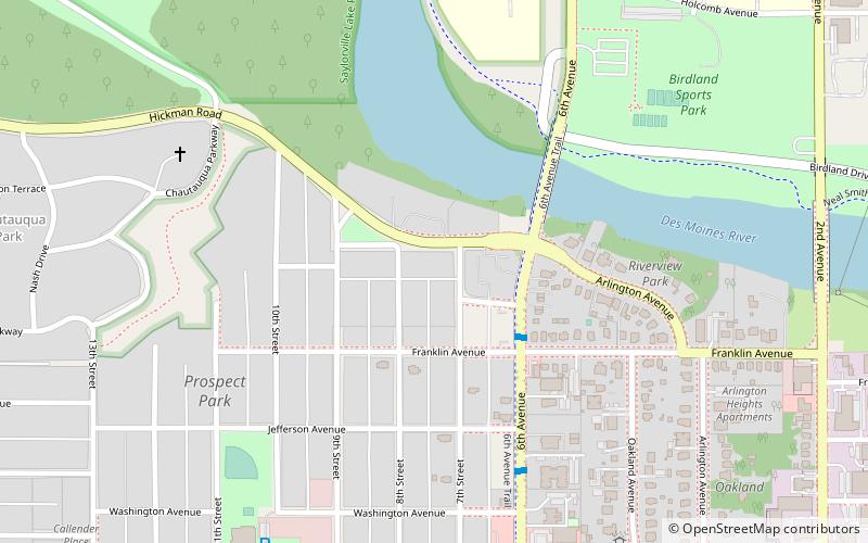 Prospect Park Second Plat Historic District location map