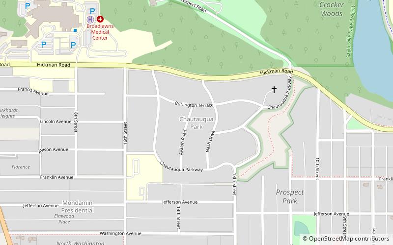 Chautauqua Park Historic District location map