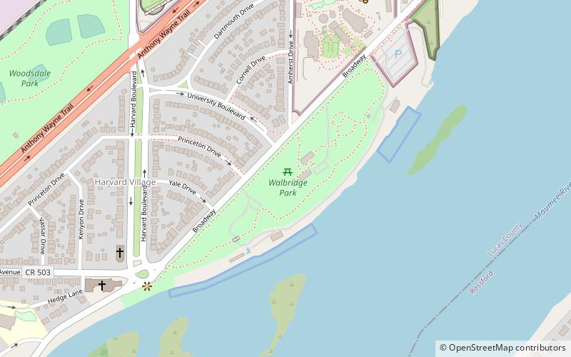 Walbridge Park location map