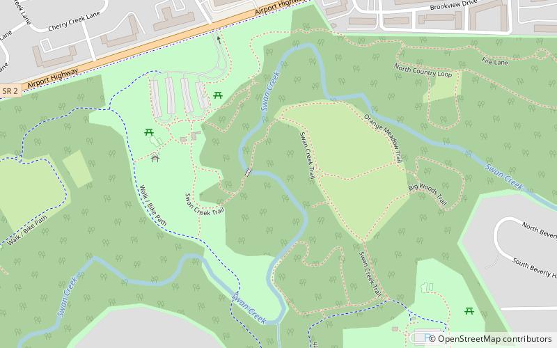 Swan Creek Preserve Metropark location map
