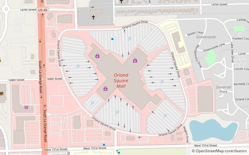 Orland Square Mall location map