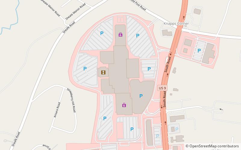 Poughkeepsie Galleria location map