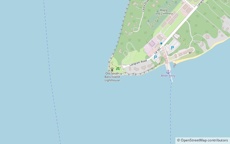 South Bass Island Light location map