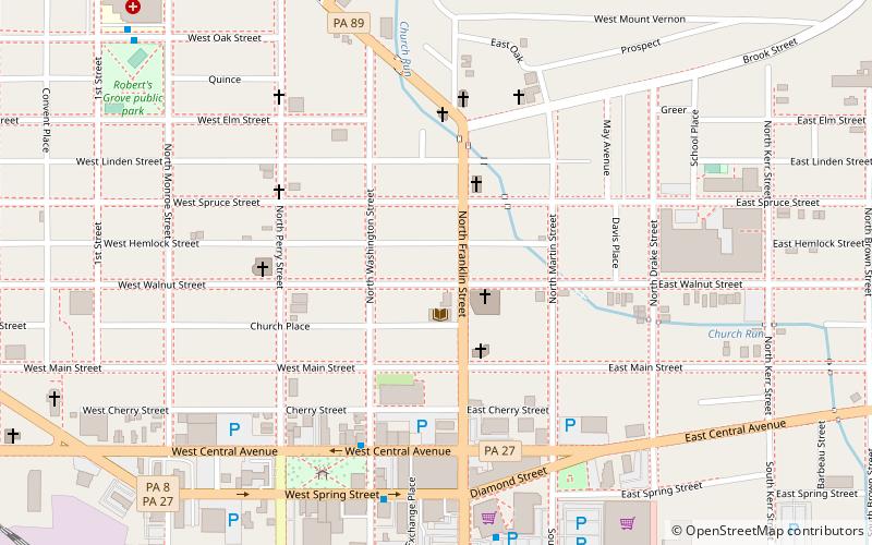 Titusville Historic District location map