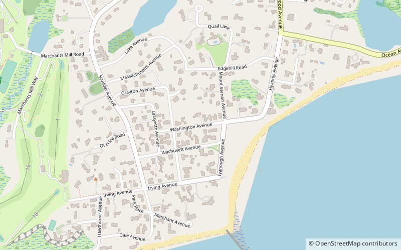 Hyannis Port Historic District location map