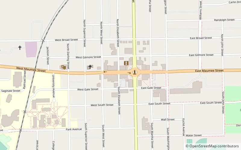 Angola Commercial Historic District location map